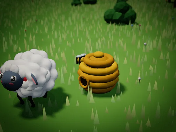 The Beehive, rendered in the game