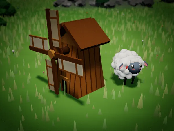 The Windmill, rendered in the game