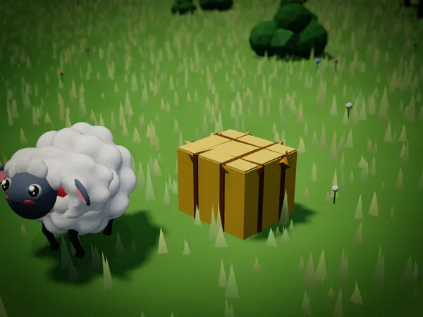 The Hay Block, rendered in the game