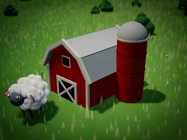The Big Barn, rendered in the game